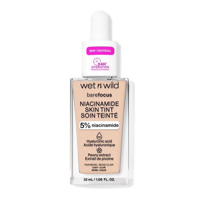 Wet N Wild Bare Focus Niacinamide Skin Tint Fair Beige 32 Ml