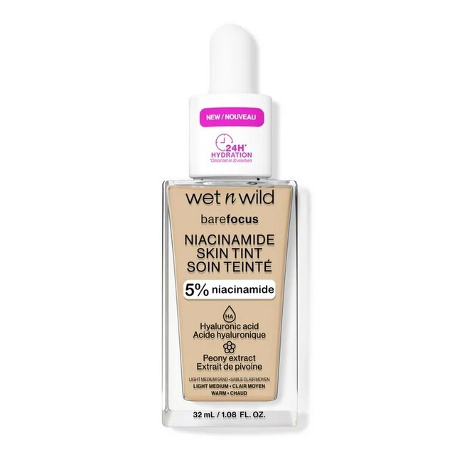 Wet N Wild Bare Focus Niacinamide Skin Tint Foundation Light Medium Sand