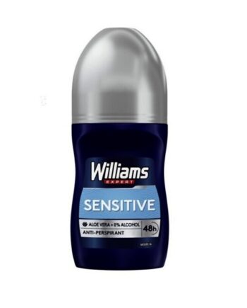 Williams   Expert Sensitive Deo Roll On Antiperspirant 48h Aloe Vera   50 Ml