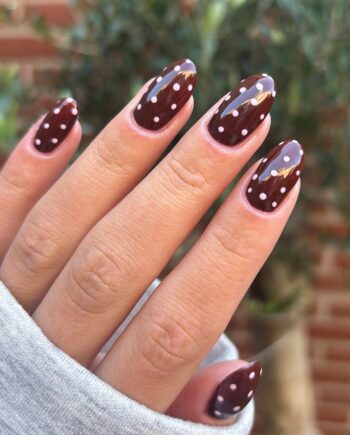 Brown Polka Look
