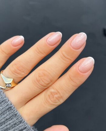 Glitter French Look