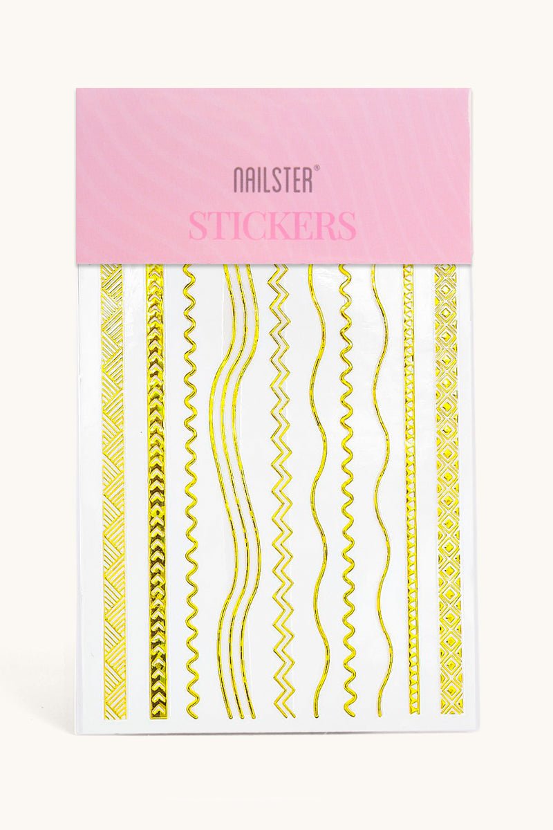 Golden Shapes Stickers