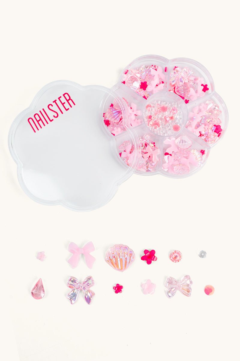 Nail Charms Pink Bows