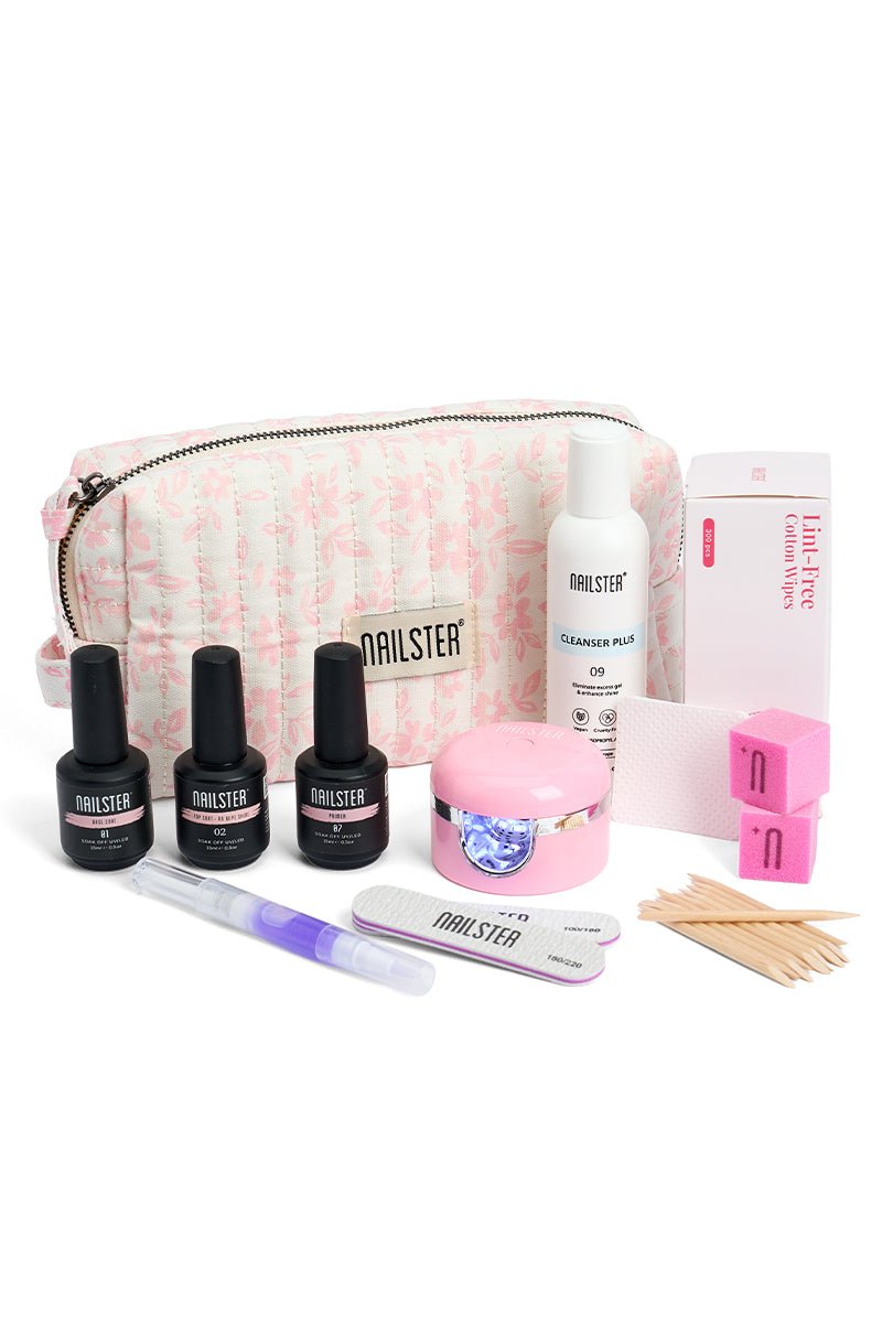 Travel Kit Pink Flower Pink