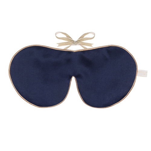Pure Silk Lavender Eye Mask Navy