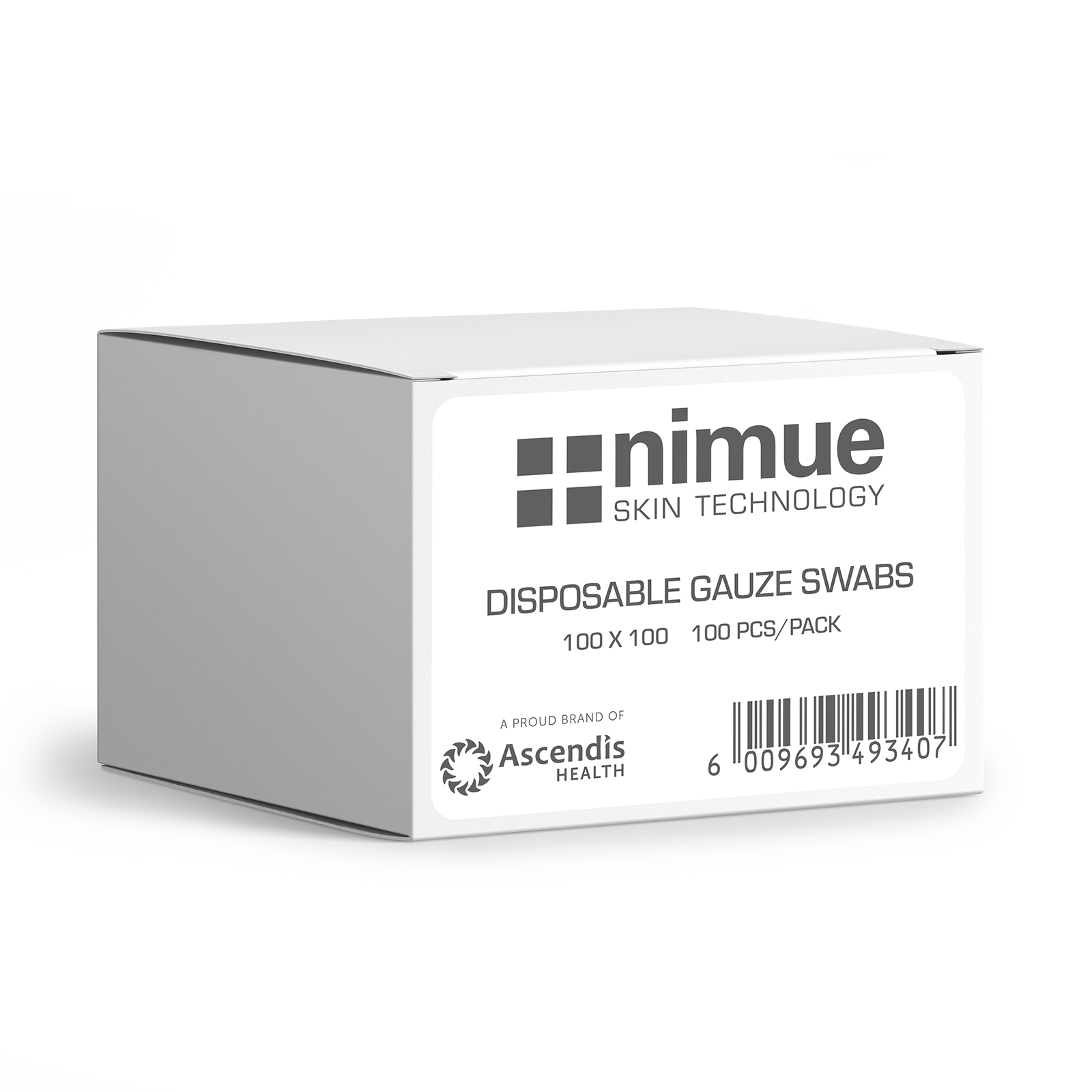 Nimue Gauze Swabs 100mm X 100mm 100 Stk