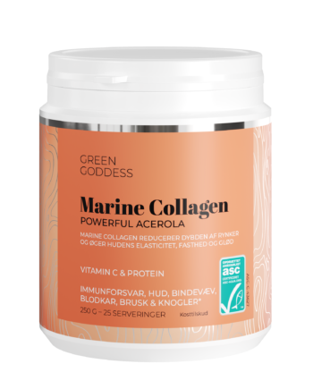 Powerful Acerola Marine Collagen Inkl  C Vitamin Og Protein  250 G