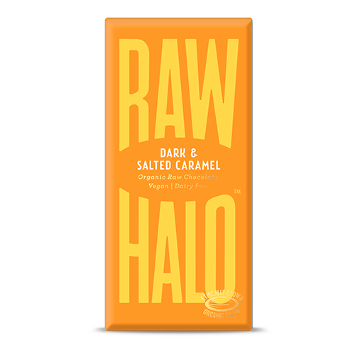 Raw Halo Chokolade Dark Salted Caramel økologisk
