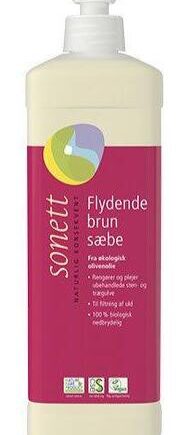 Brun Sæbe Flydende  500 Ml