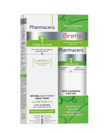 Pharmaceris Sampak T  2 Full Str Produkt   Retinol Natcreme 40ml   En Gratis Antibakterial Rensegel 190ml