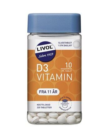 Vitamin D 10  G Livol   220 Tabletter