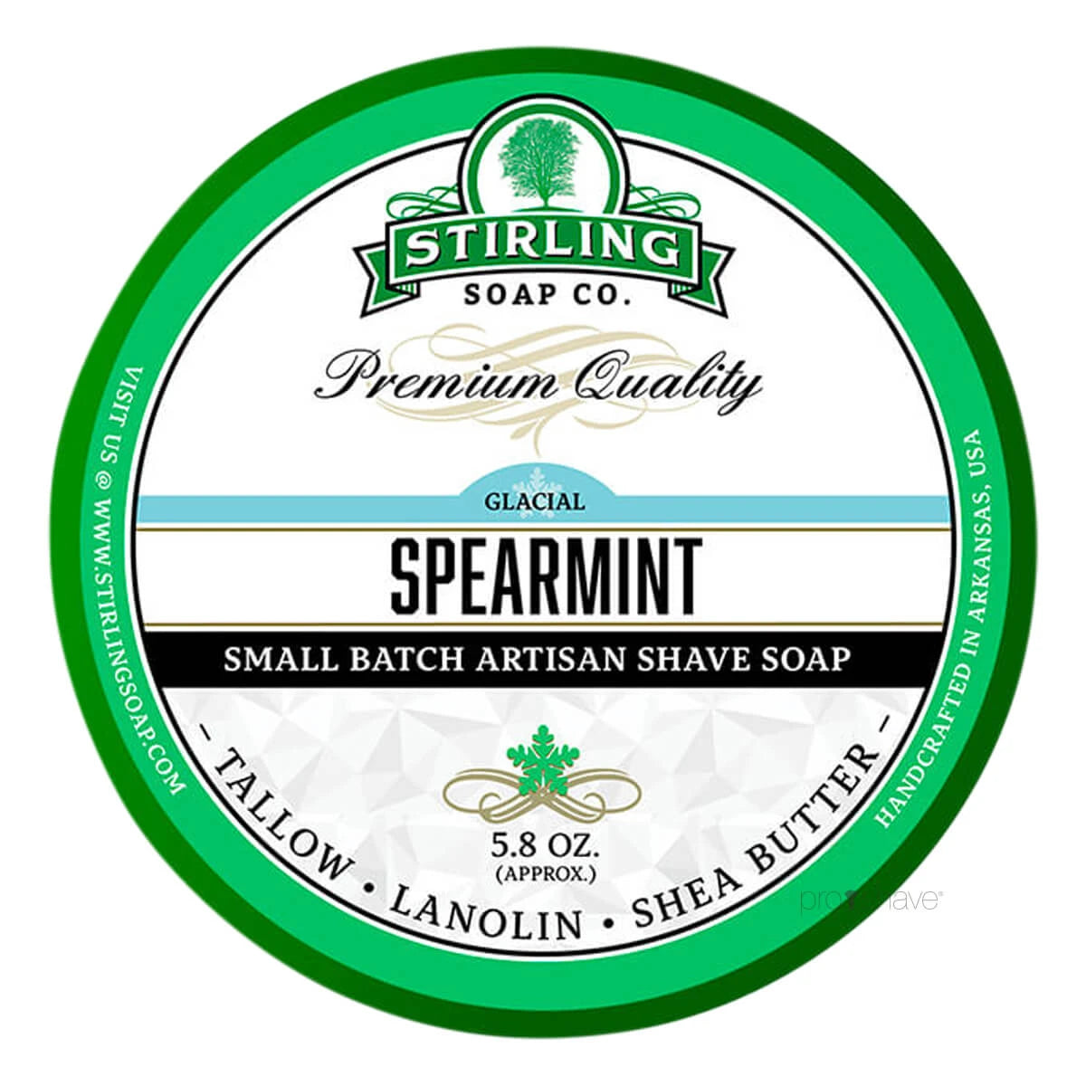 Stirling Soap Company Barbersæbe  Glacial Spearmint  170 Ml