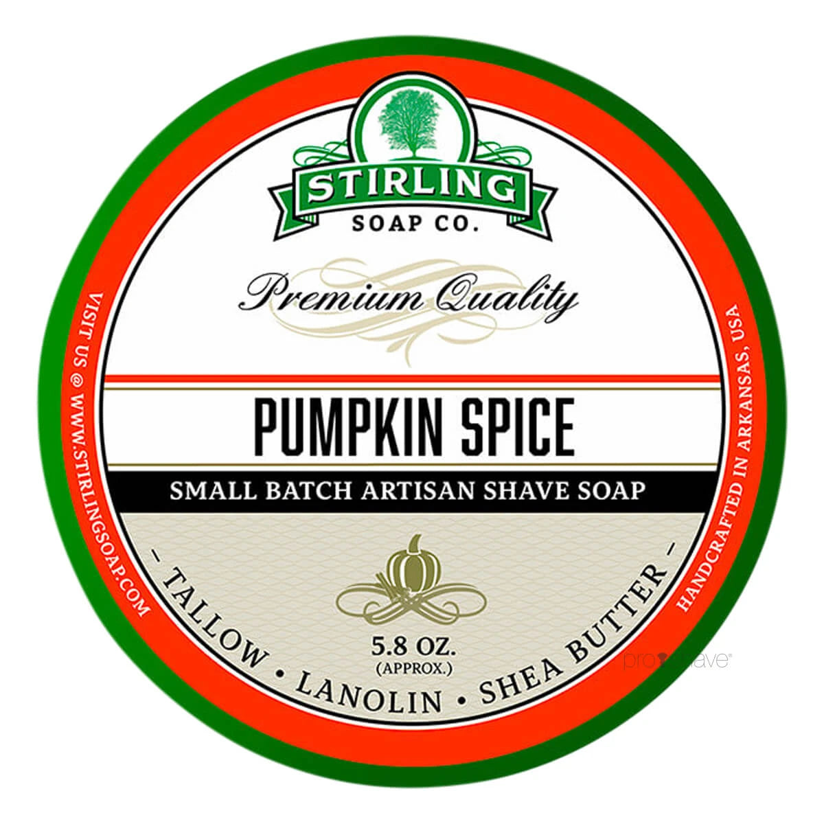 Stirling Soap Company Barbersæbe  Pumpkin Spice  170 Ml