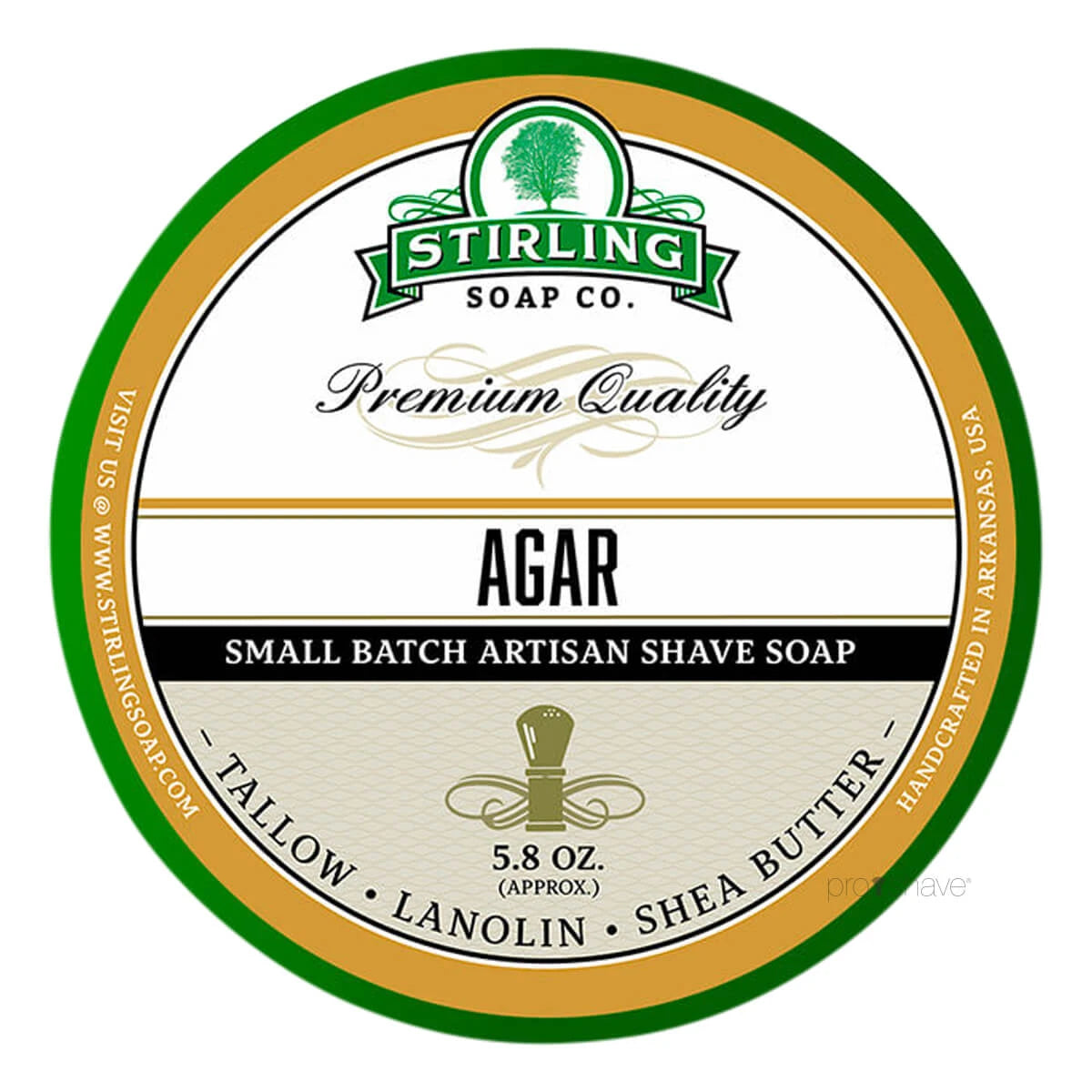 Stirling Soap Company Barbersæbe  Agar  170 Ml