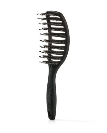 Curvy Brush   Hårbørste Med Vildsvinehår   Soft Black