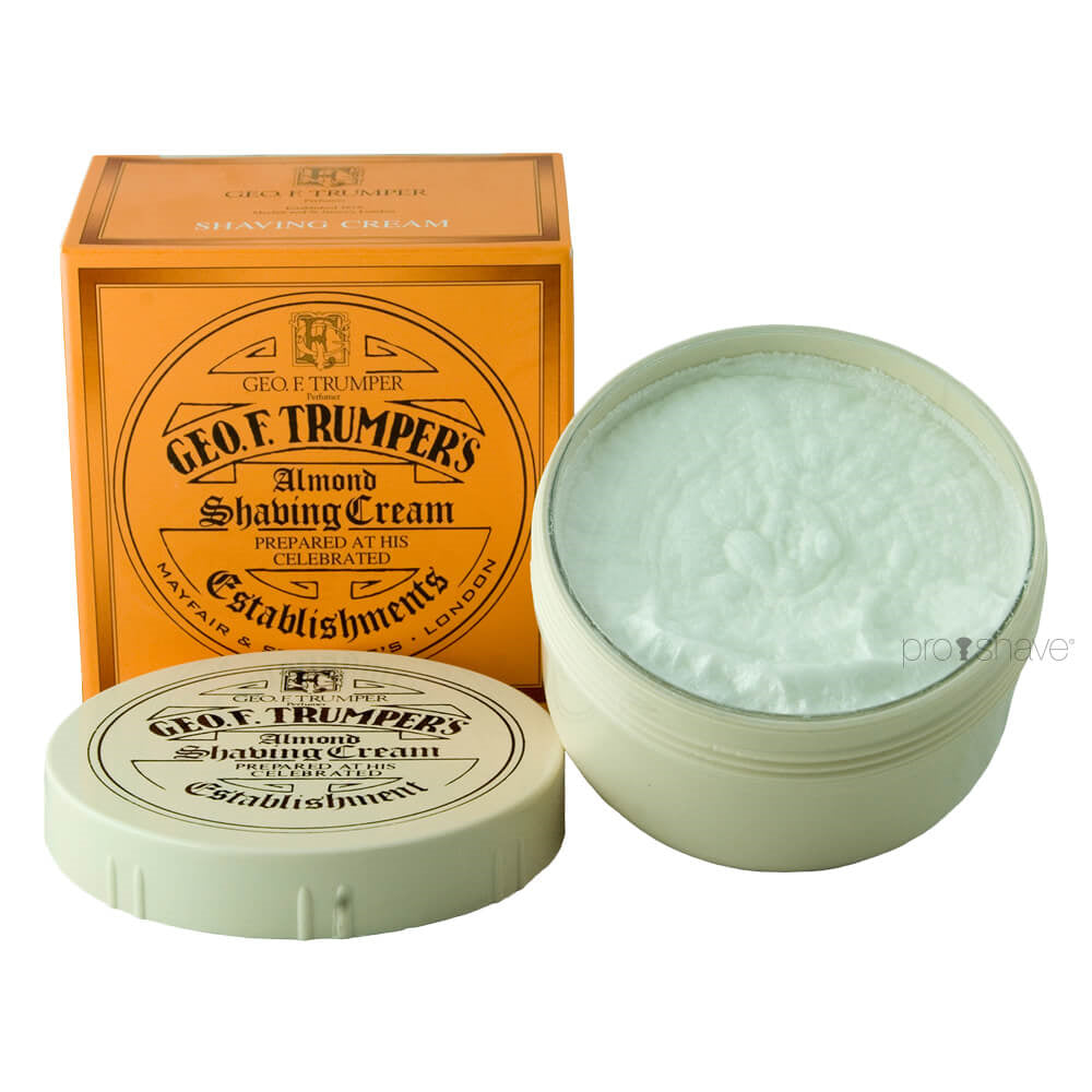 Geo F  Trumper Barbercreme I Skål  Mandel  200 Gr