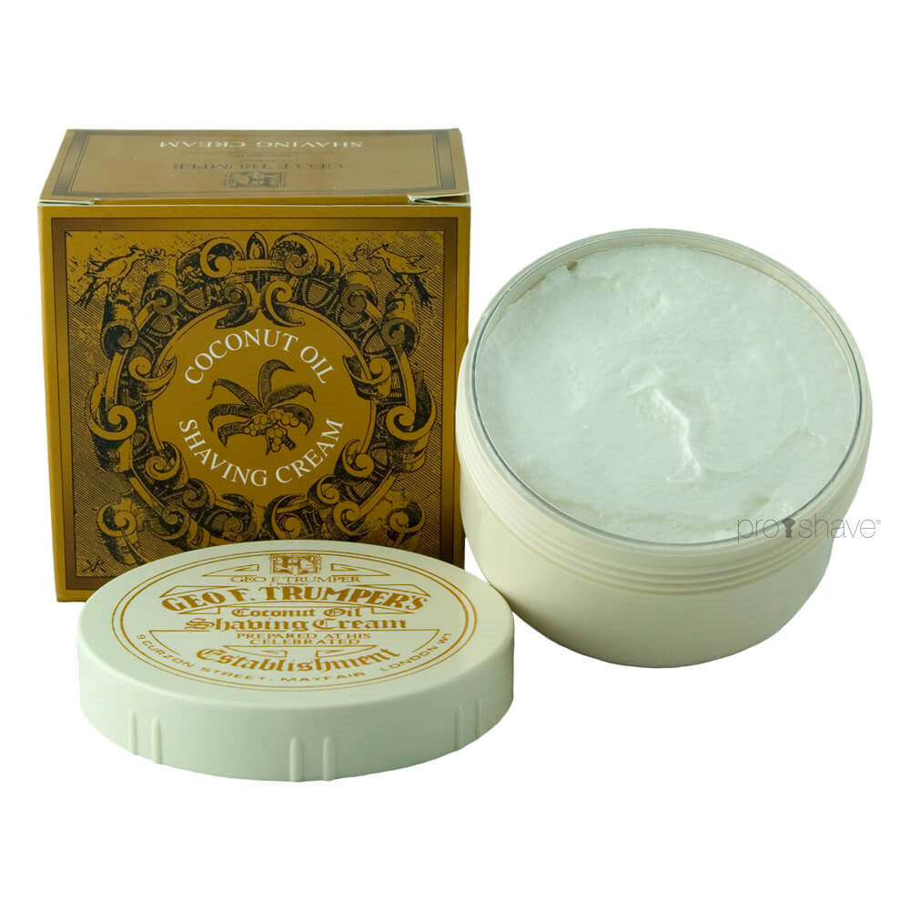 Geo F  Trumper Barbercreme I Skål  Kokos  200 Gr