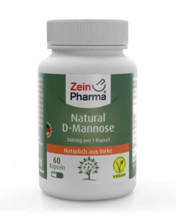 Zein Pharma Natural D Mannose 500 Mg 160 Vegetabilske Kapsler