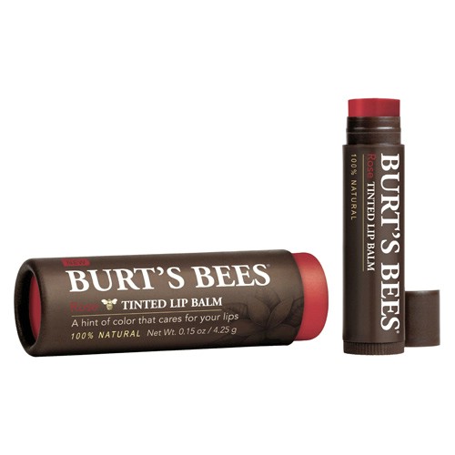 Burt S Bees Lip Balm Farvet Rose  Bull   4 25g