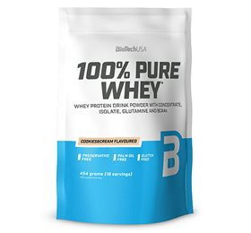 100  Pure Whey Protein Pulver Cookies   Cream 454 G