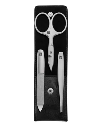 Zwilling Manicuresæt  3 Dele  Klik Luk Etui  Sort Læder