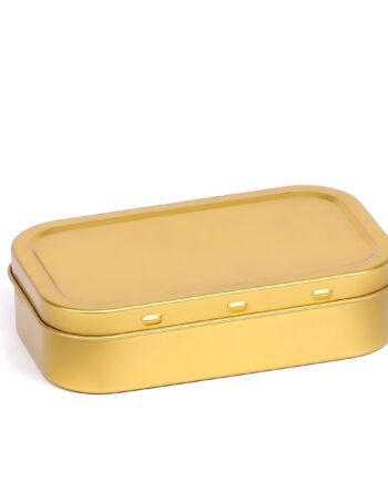 100 Ml  Guld Farvet Blikæske
