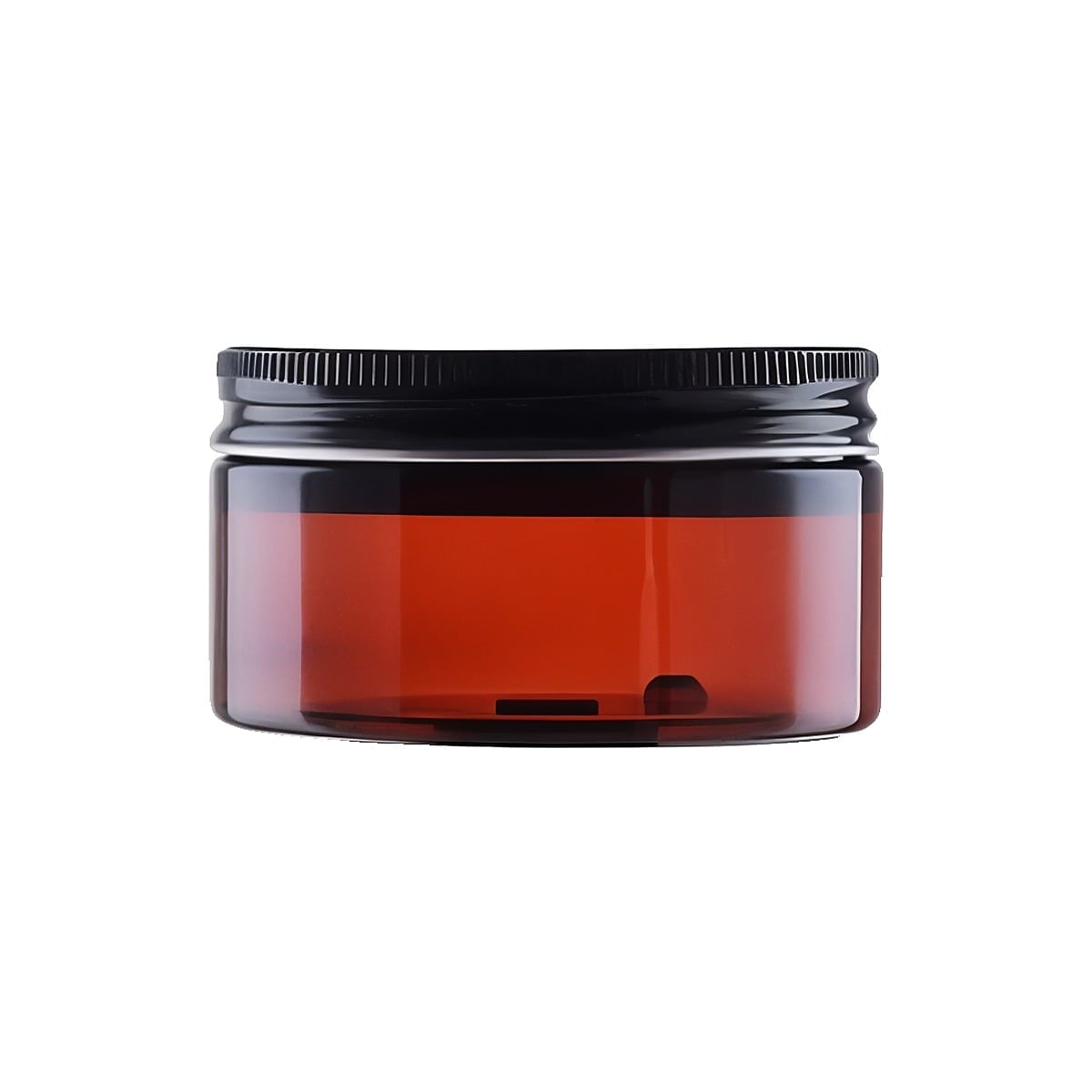 Brun Pet Bøtte 100 Ml Med Sort Alu Låg   Letvægts  Genanvendelig Plast  72 Mm Diameter  40 Mm Høj   Hedenhus