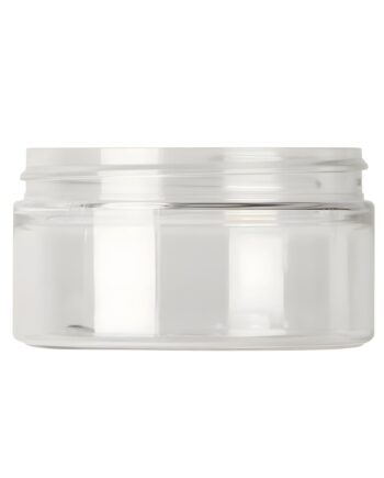 Plastbøtte 100 Ml Klar Pet Med 70 Mm Gevind  Let Og Stærk  Giftfri  Genanvendelig   Hedenhus   Til Cremer  Salver M M