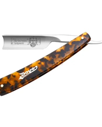 Dovo Solingen Straight Razor 5 8  Spanish Point  Barbarossa  Kort  Imit  Skildpaddeskjold