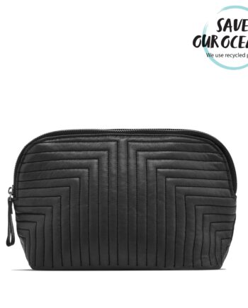 Gillian Jones Toilettaske Dome Bag Leather Black