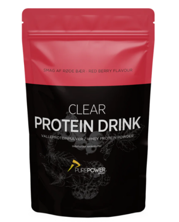 Purepower Clear Protein Drink Røde Bær 400 G