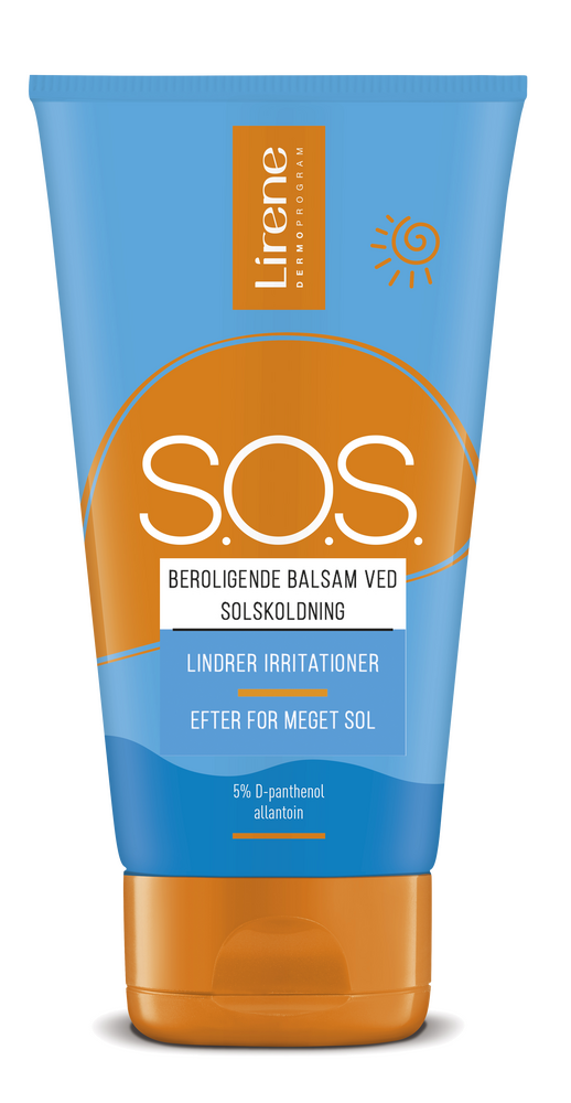 Lirene S O S Aftersun     Beroligende Balm Til Efter Solforbrænding  150ml