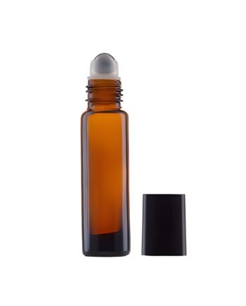 10 Ml  Brun Glasflaske Med Rullehoved