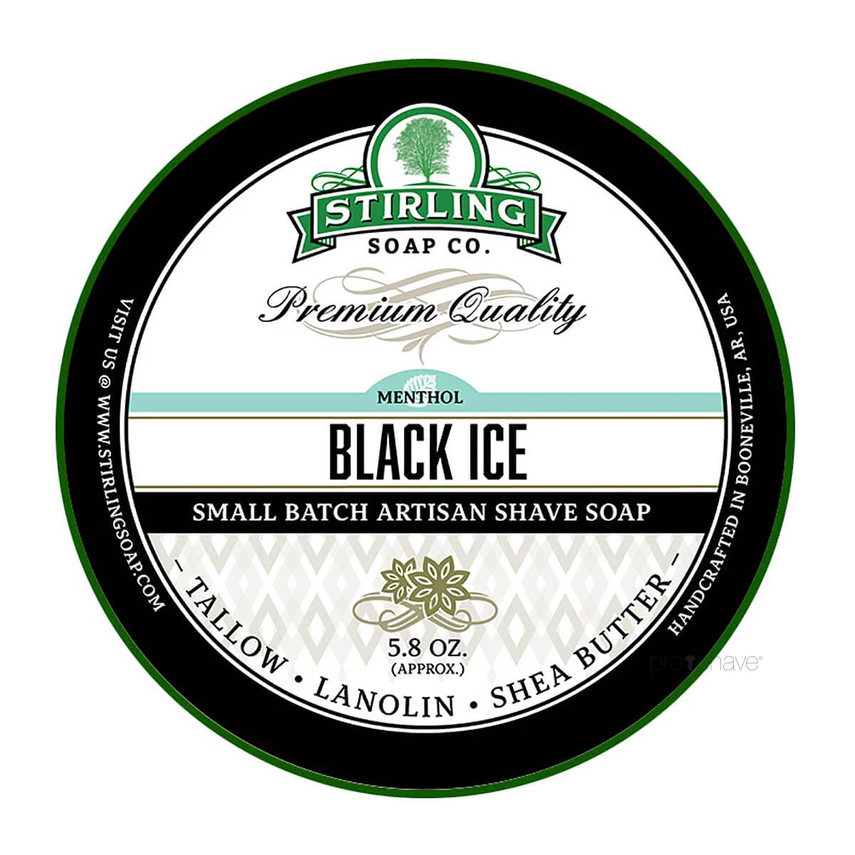 Stirling Soap Company Barbersæbe  Black Ice  170 Ml