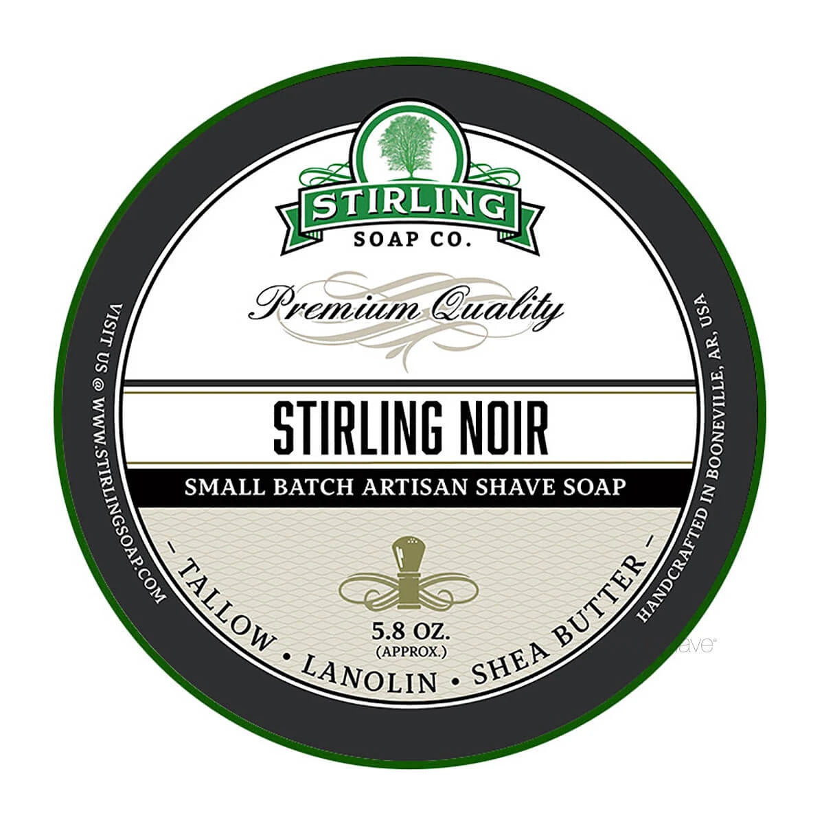 Stirling Soap Company Barbersæbe  Stirling Noir  170 Ml