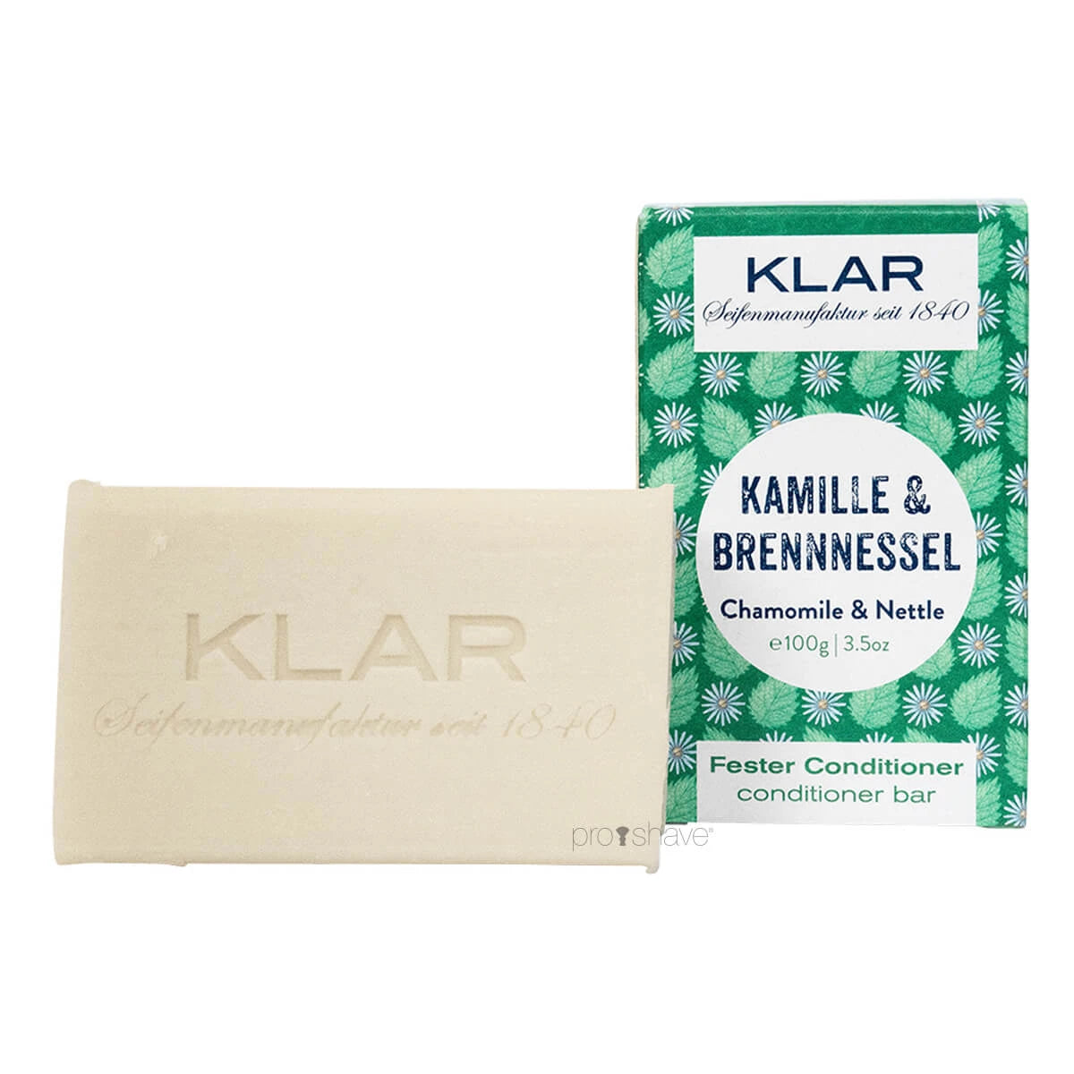 Klar Seifen Conditioner Bar Kamille Brændenælde 100 Gr