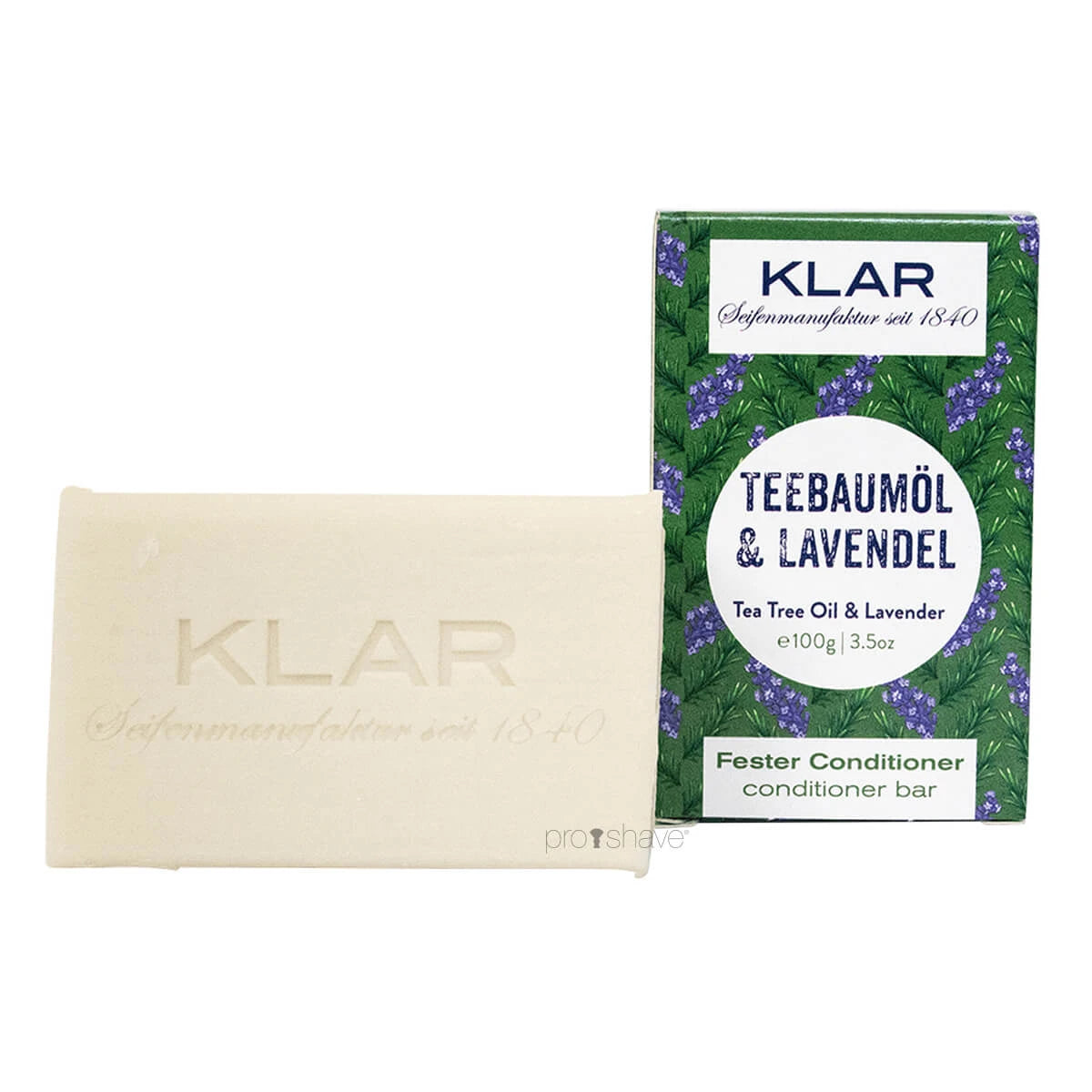 Klar Seifen Conditioner Bar Tea Tree Oil Lavendel 100 Gr