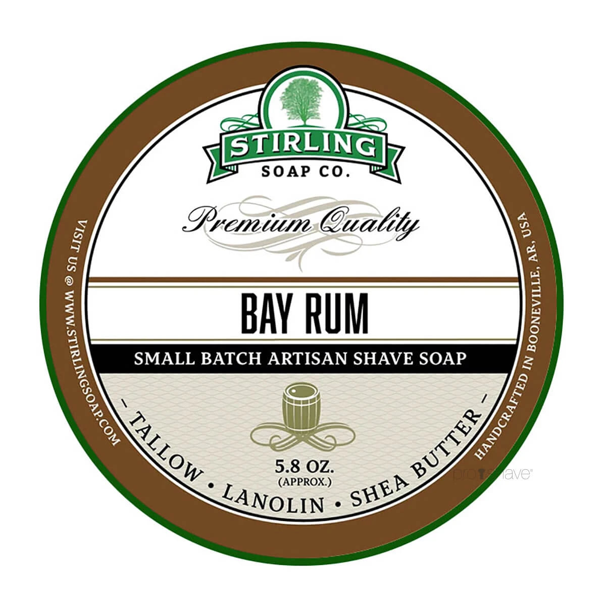 Stirling Soap Company Barbersæbe  Bay Rum  170 Ml