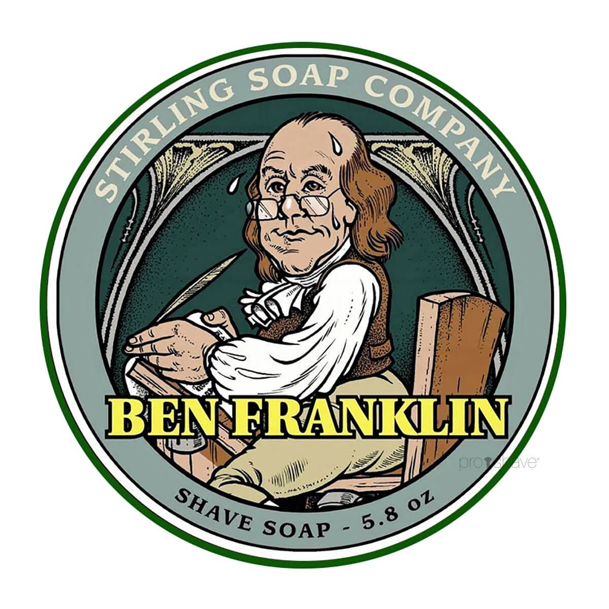 Stirling Soap Company Barbersæbe  Ben Franklin  170 Ml