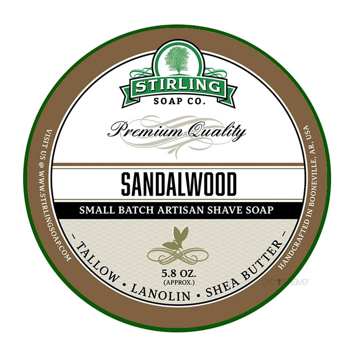 Stirling Soap Company Barbersæbe  Sandalwood  170 Ml