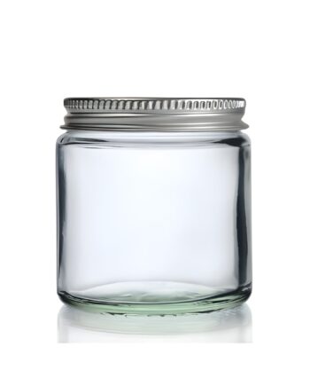 120 Ml  Klar Glas Krukke M Aluminium Låg