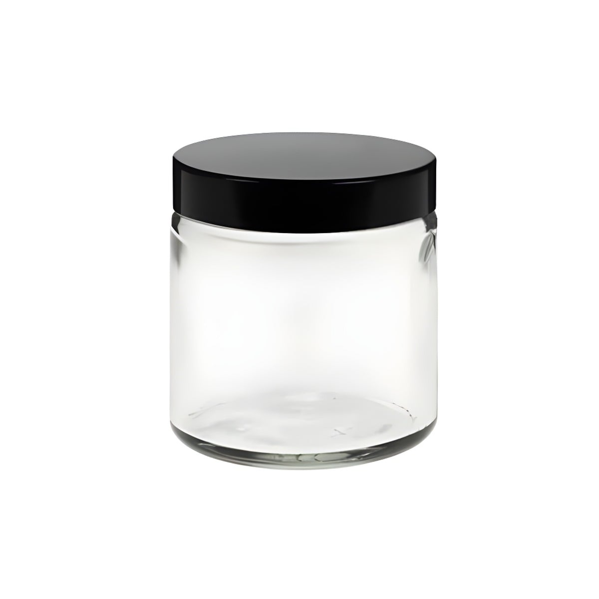120 Ml Klar Glas Bøtte M Sort Låg