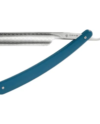 Dovo Solingen Straight Razor 5 8  Square Point  Runde  Blå Akryl