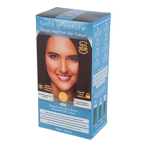 Tints Of Nature Hårfarve 4m Medium Maghony Brown   130 Ml