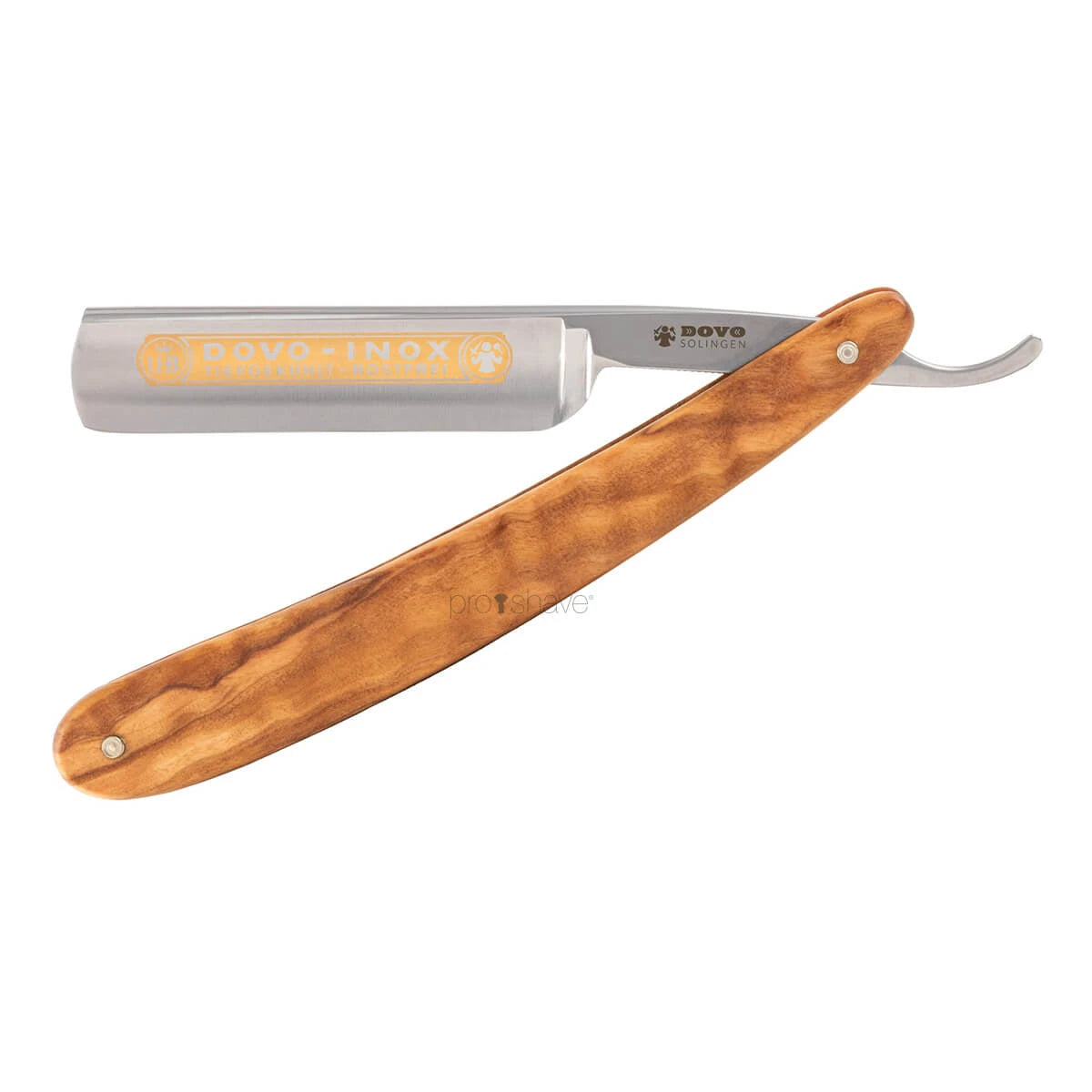 Dovo Solingen Straight Razor 5 8  Round Nose  Inox  Oliventræ