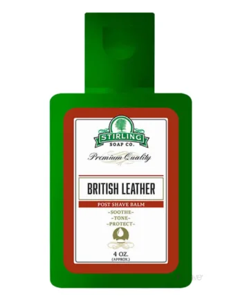 Stirling Soap Company Aftershave Balm  British Leather  118 Ml