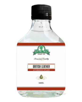 Stirling Soap Company Aftershave Splash  British Leather  100 Ml