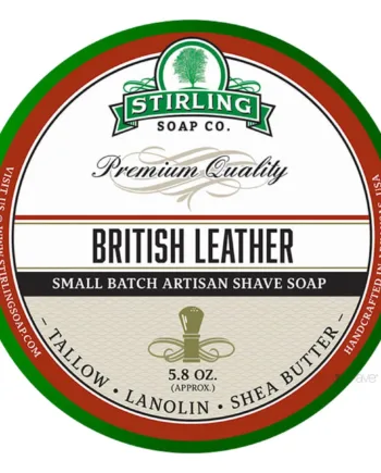 Stirling Soap Company Barbersæbe  British Leather  170 Ml