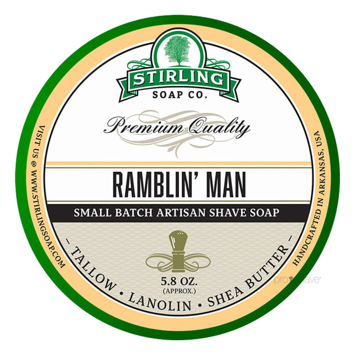 Stirling Soap Company Barbersæbe Ramblin Apos Man 170 Ml