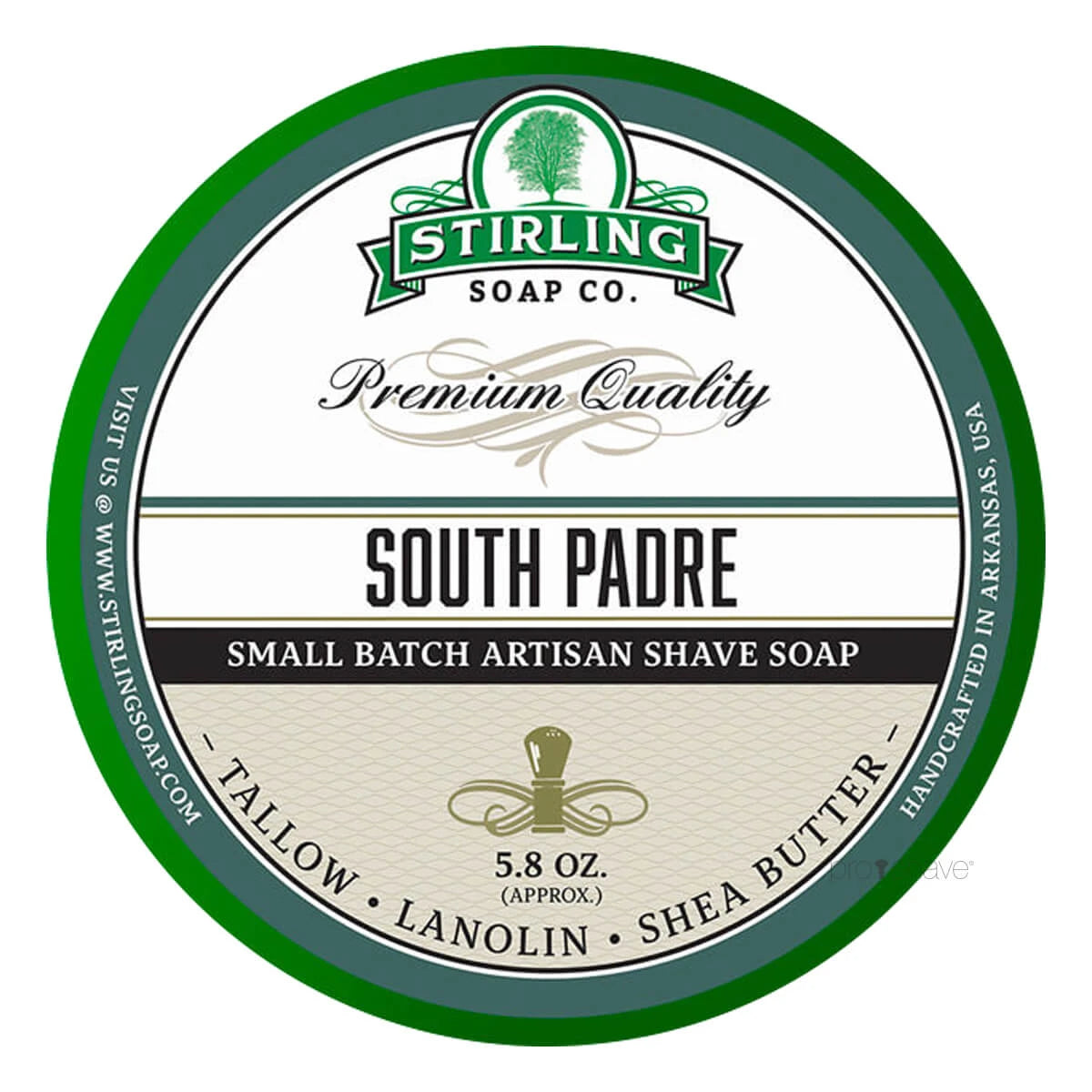 Stirling Soap Company Barbersæbe South Padre 170 Ml